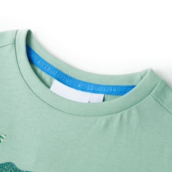 T-shirt för barn ljus khaki 92