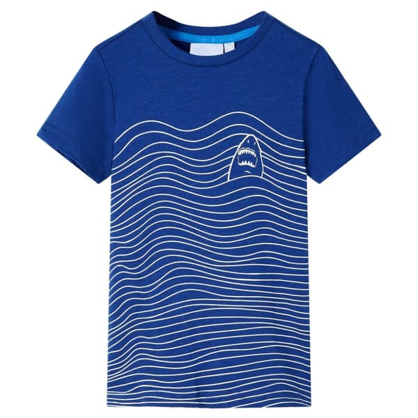 T-shirt för barn mörkblå 140