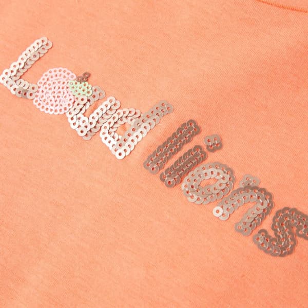 T-shirt med formade ärmar för barn neon orange 140
