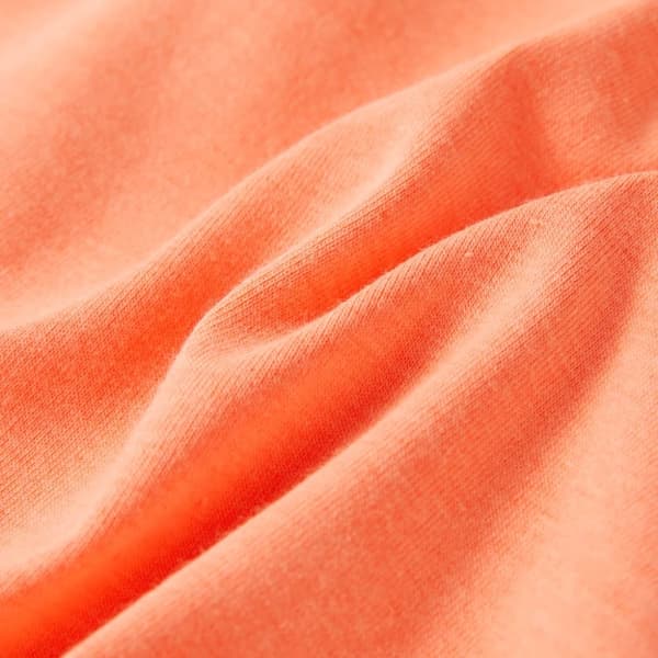 T-shirt med formade ärmar för barn neon orange 140