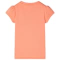 Miniatyrbild 2 av 7: T-shirt med formade ärmar för barn neon orange 140