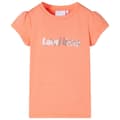 Miniatyrbild 1 av 7: T-shirt med formade ärmar för barn neon orange 140