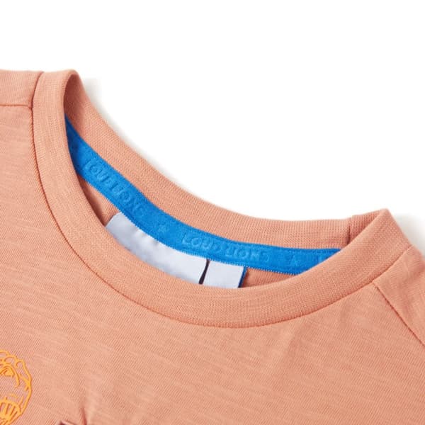 T-shirt til børn str. 116 lys orange
