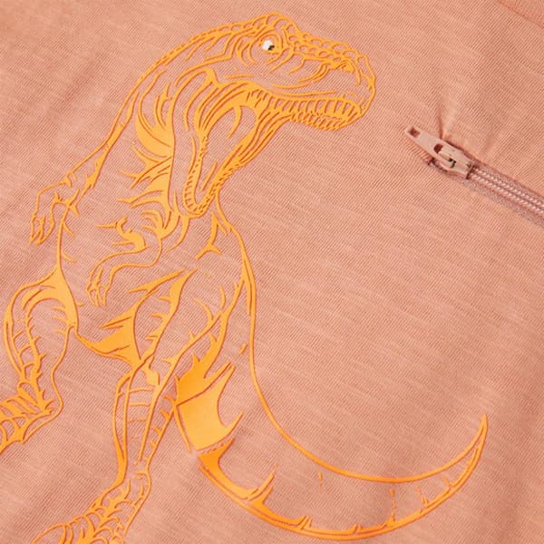 T-shirt til børn str. 116 lys orange