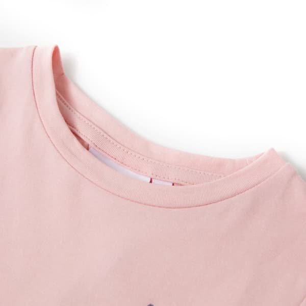 T-shirt för barn ljusrosa 92