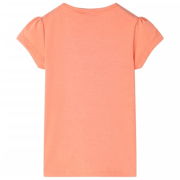 T-shirt för barn neonorange 140