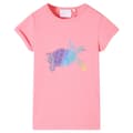 Miniatyrbillede 1 af 7: T-shirt til børn str. 140 lyserød