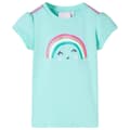 Miniatyrbild 1 av 7: T-shirt för barn ljus mintgrön 104