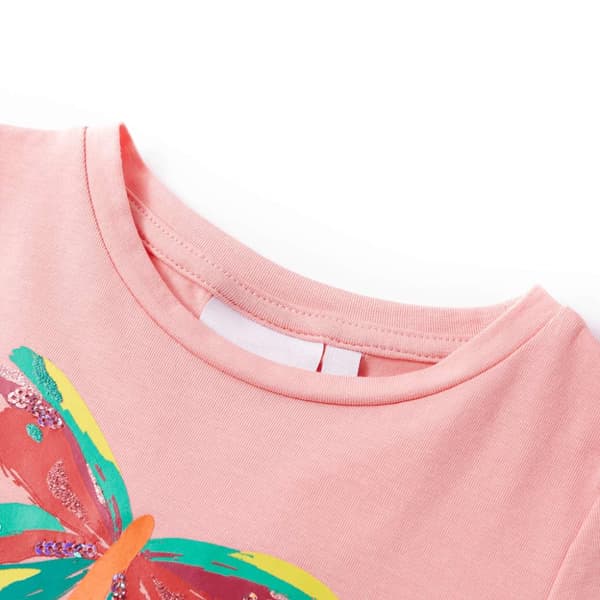 T-shirt för barn rosa 128