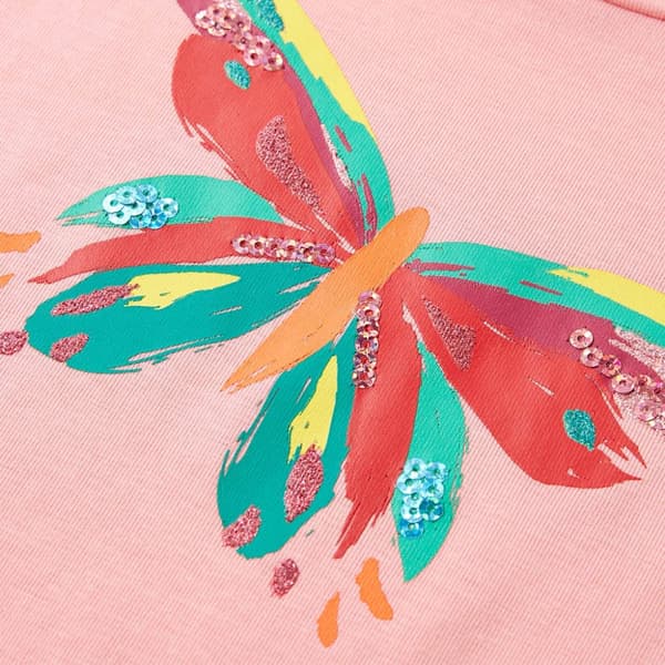 T-shirt för barn rosa 128