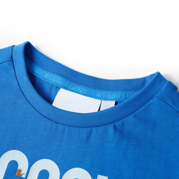 T-shirt för barn blå 140