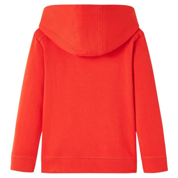 Barnhoodie röd 104