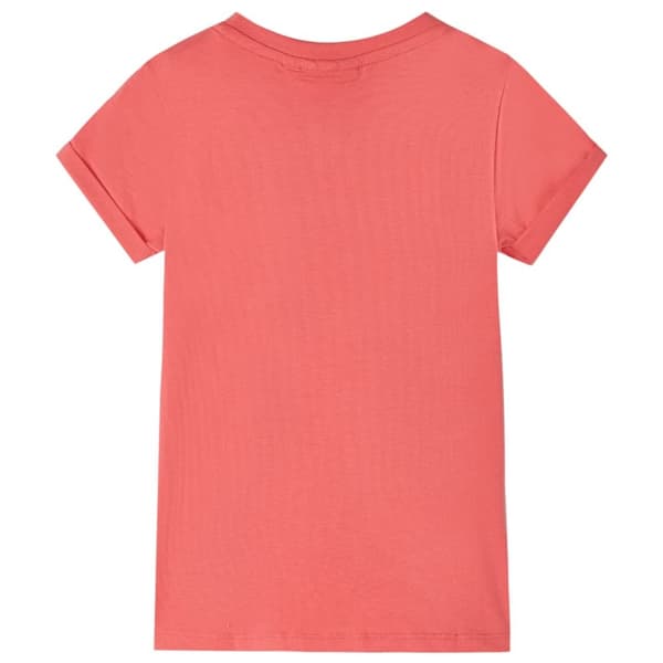 T-shirt för barn korallröd 116