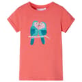 Miniatyrbild 1 av 7: T-shirt för barn korallröd 116