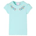 Miniatyrbild 1 av 7: T-shirt för barn aquablå 140