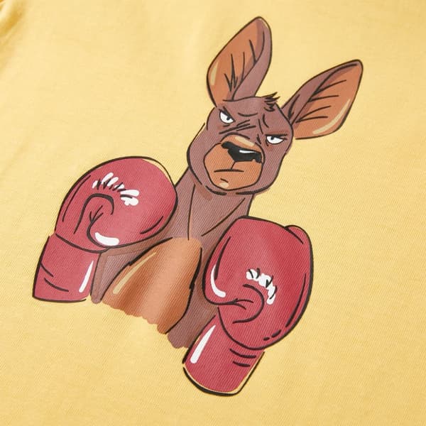 T-shirt med korta ärmar för barn gul 104