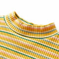 Miniatyrbild 3 av 7: T-shirt med långa ärmar för barn polokrage ockra 104