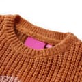 Miniatyrbillede 3 af 7: Sweater til børn str. 92 strikket cognacfarvet
