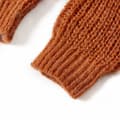 Miniatyrbillede 5 af 7: Sweater til børn str. 92 strikket cognacfarvet