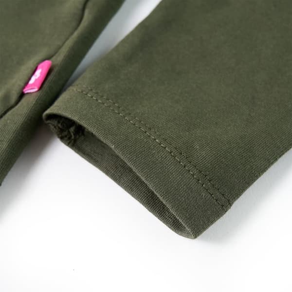 Lasten pitkähihainen T-paita khaki 104