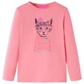 Miniatyrbild 1 av 7: T-shirt med långa ärmar för barn rosa 116