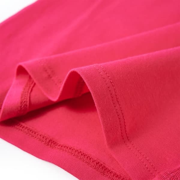 Langærmet T-shirt til børn str. 128 pink