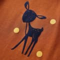 Miniatyrbild 4 av 7: T-shirt med långa ärmar för barn konjaksbrun 104