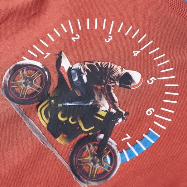T-shirt med långa ärmar för barn henna 104