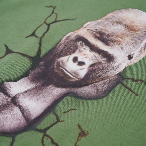 T-shirt med långa ärmar för barn ljus khaki 116