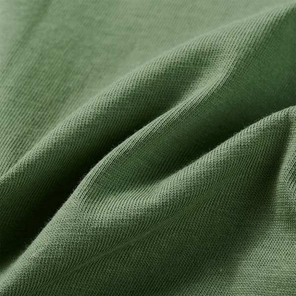 T-shirt med långa ärmar för barn ljus khaki 116