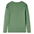Miniatyrbild 2 av 7: T-shirt med långa ärmar för barn ljus khaki 116