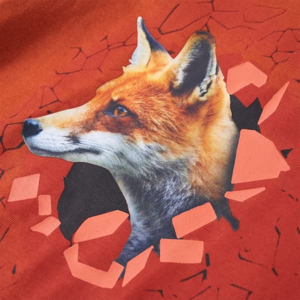 T-shirt med långa ärmar för barn ljusorange 116