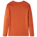 Miniatyrbild 2 av 7: T-shirt med långa ärmar för barn ljusorange 116