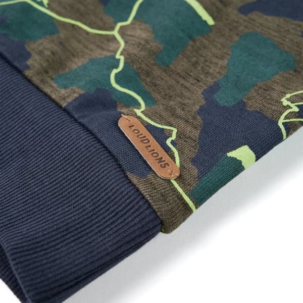 Tröja för barn mörk khaki melange 128