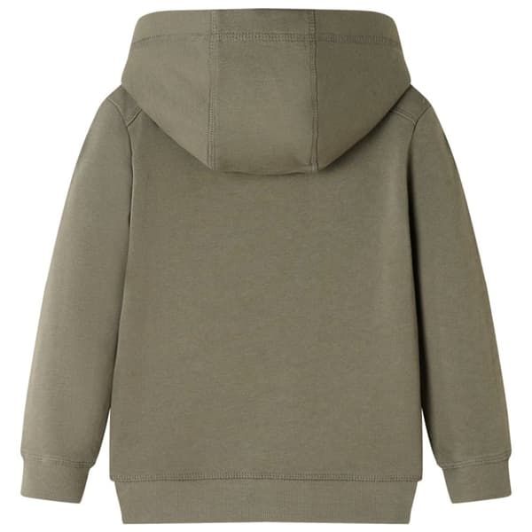 Tröja med huva för barn khaki 104
