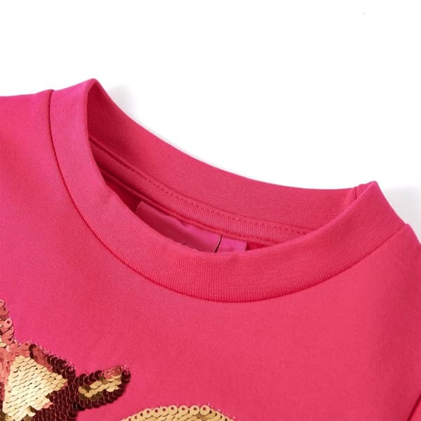 Tröja för barn stark rosa 128