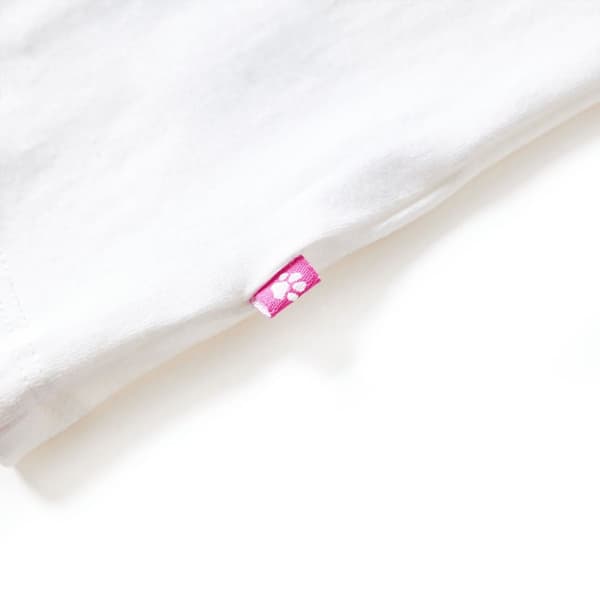 T-shirt med långa ärmar för barn ecru 140