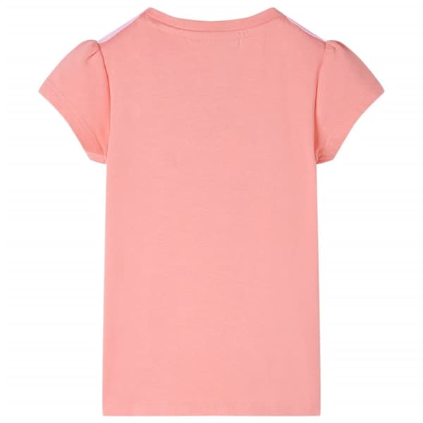 T-shirt för barn ljus korall 128