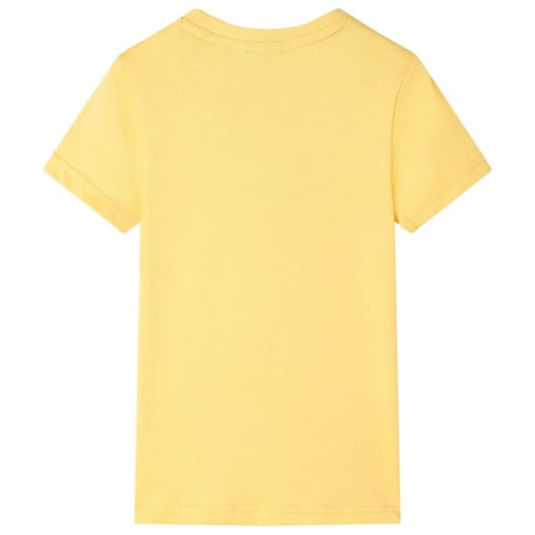 Lasten T-paita vaalea okra 128