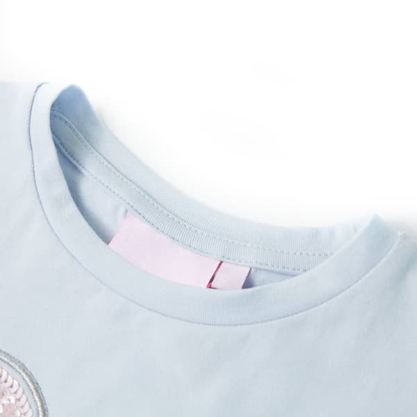 T-shirt för barn ljusblå 92