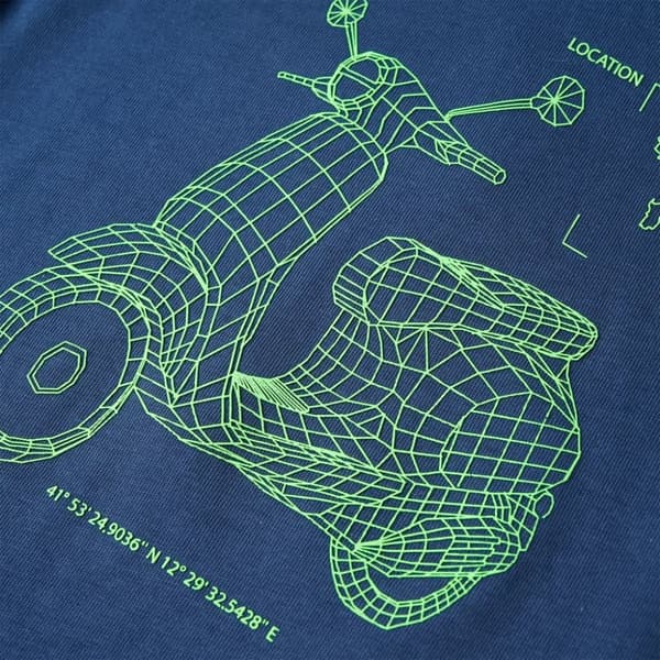 T-shirt för barn mörkblå 140