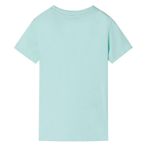 T-shirt för barn ljus mintgrön 92
