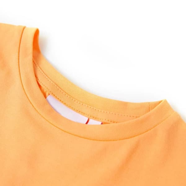 T-shirt för barn stark orange 128