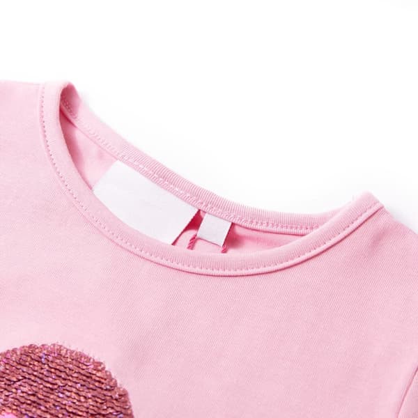 T-shirt til børn str. 128 lyserød