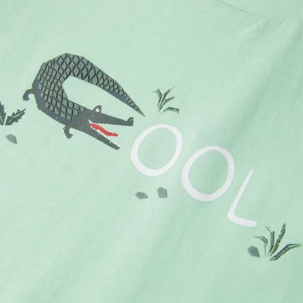 T-shirt med korta ärmar för barn ljusgrön 140