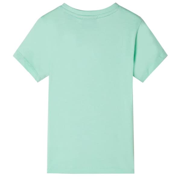 T-shirt med korta ärmar för barn ljusgrön 140