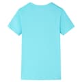 Miniatyrbild 2 av 7: T-shirt för barn aqua 140