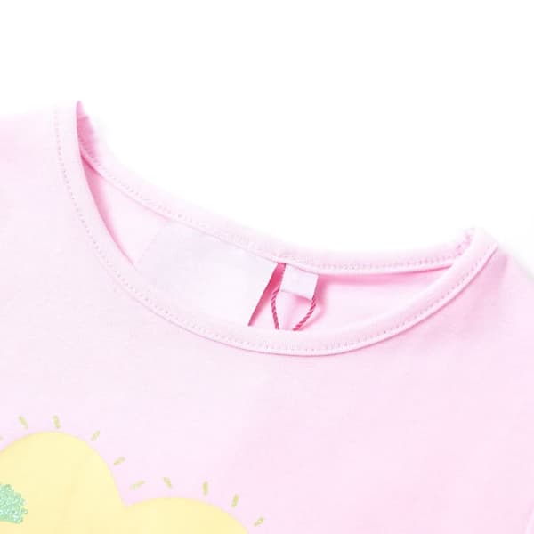 T-shirt til børn str. 104 lyserød