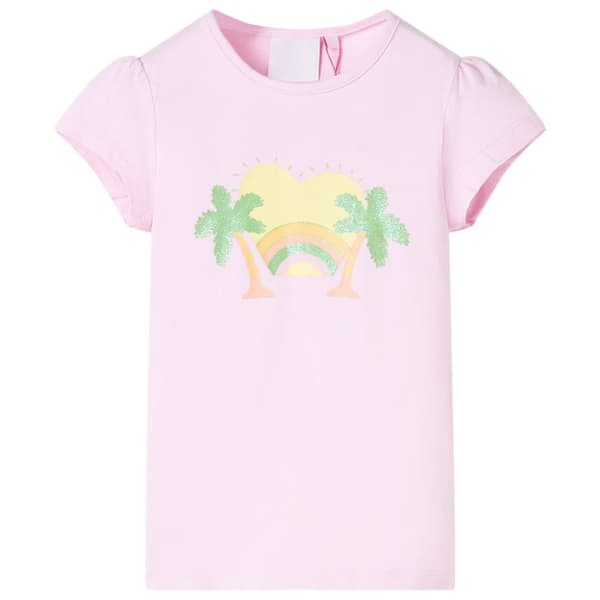 T-shirt til børn str. 104 lyserød