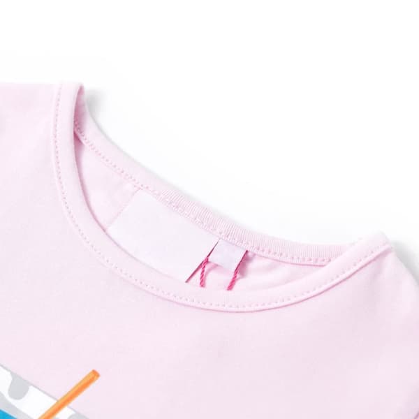 T-shirt för barn mild rosa 140